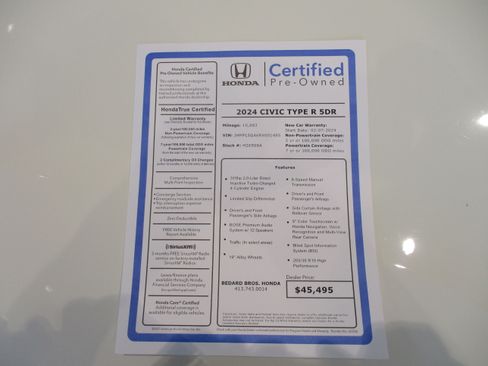 Certified 2024 Honda Civic Type R image 16