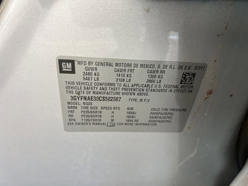 Used 2012 Cadillac SRX Luxury FWD image 7