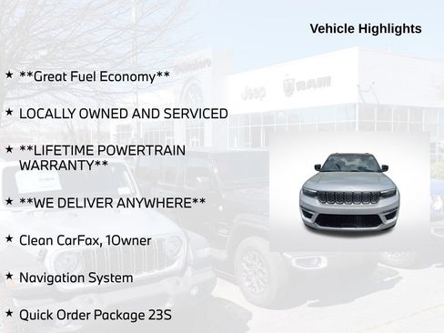 Used 2025 Jeep Grand Cherokee Summit AWD/4WD image 5