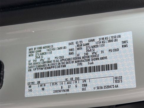 Used 2023 Ford F150 Platinum w/ Equipment Group 701A High AWD/4WD image 34