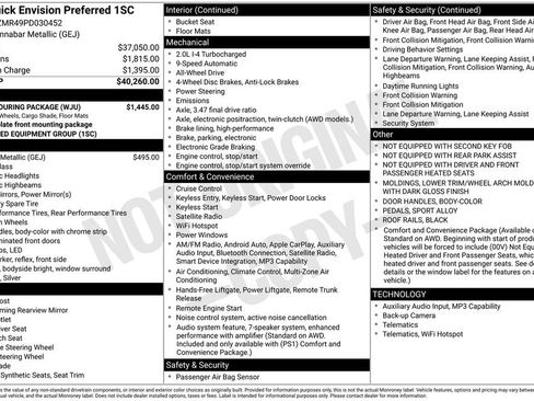 Certified 2023 Buick Envision Preferred w/ Sport Touring Package image 4