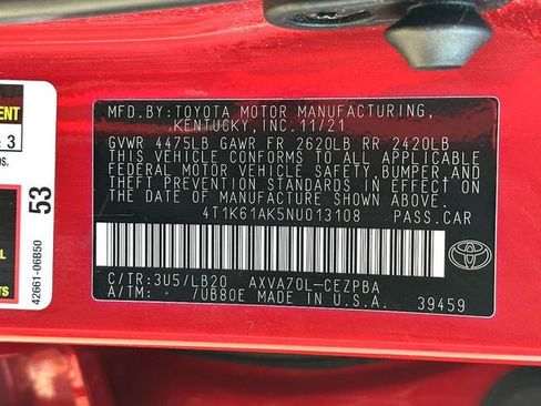 Used 2022 Toyota Camry XSE FWD image 32