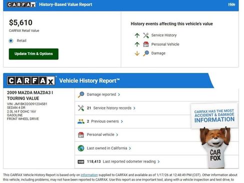 Used 2009 MAZDA MAZDA3 i Touring Value image 18