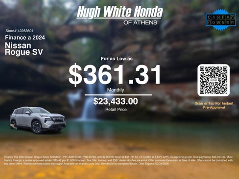 Used 2024 Nissan Rogue SV w/ SV Premium Package image 3