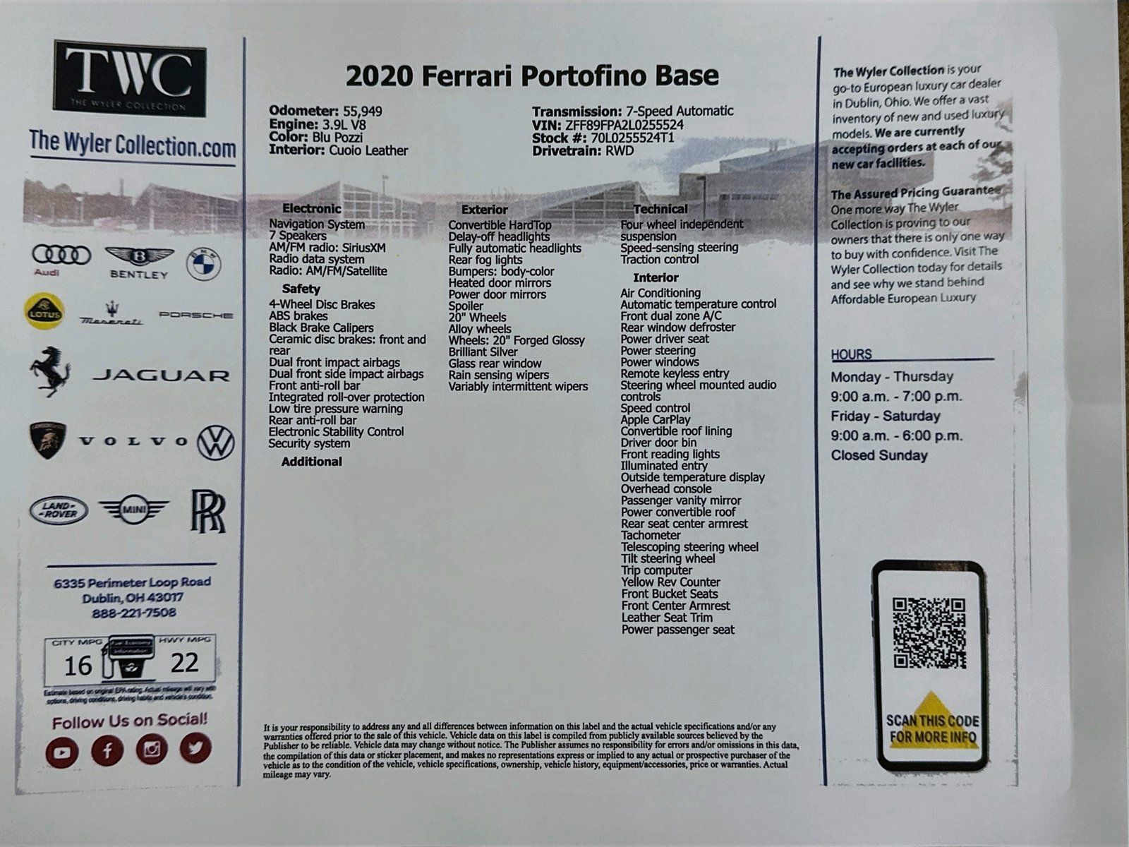 Used 2020 Ferrari Portofino RWD image 42