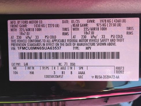 Used 2025 Ford Escape ST-Line FWD image 35