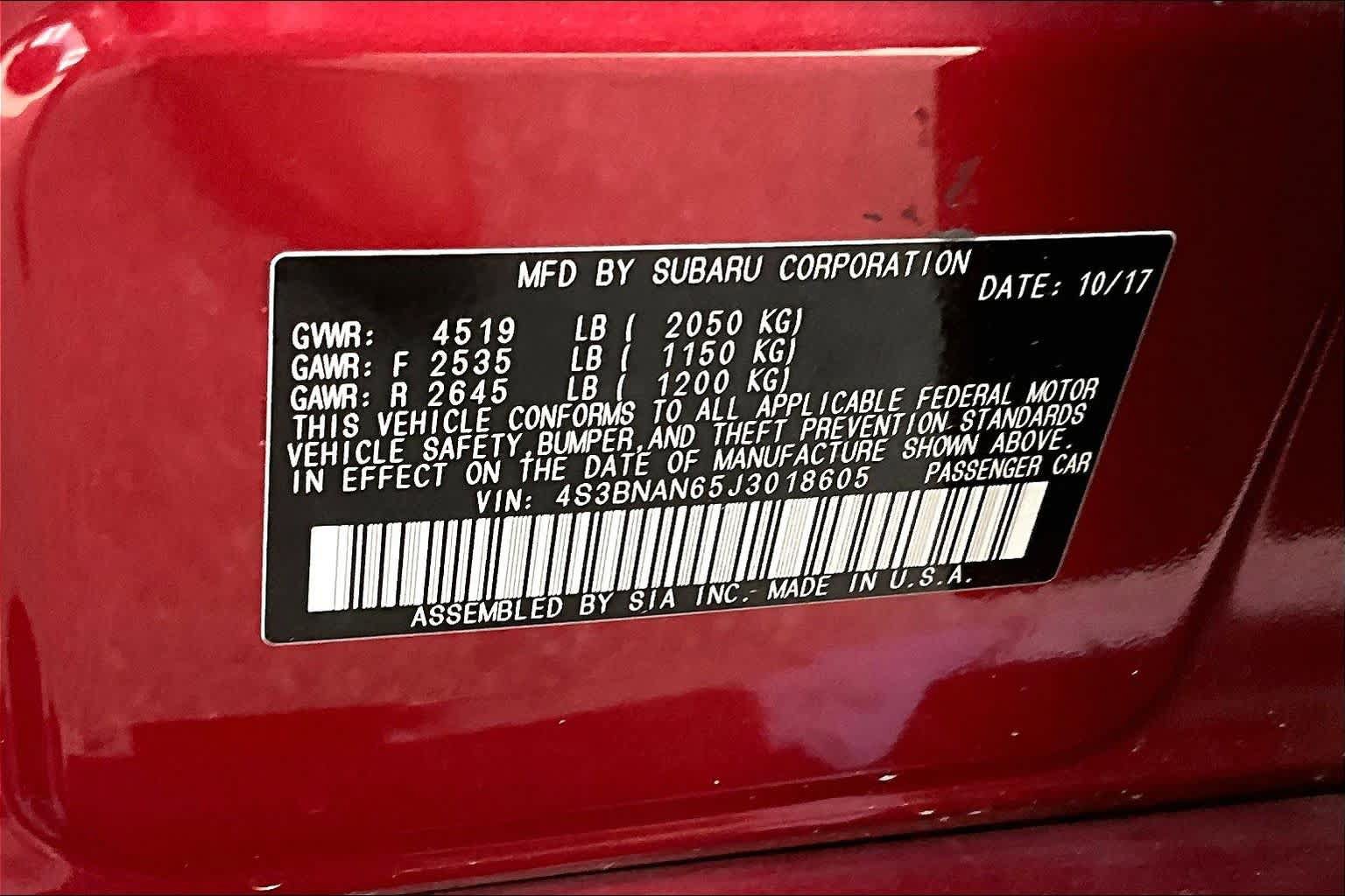 Used 2018 Subaru Legacy 2.5i Limited AWD/4WD image 38