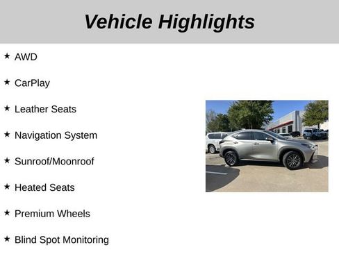 Used 2025 Lexus NX 350 AWD w/ Accessory Package (2T) image 5