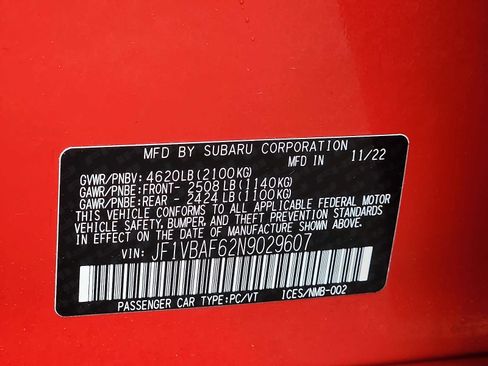 Used 2022 Subaru WRX Premium AWD/4WD image 27