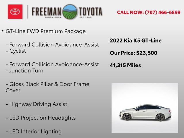 Used 2022 Kia K5 GT-Line w/ GT-Line FWD Premium Package image 5
