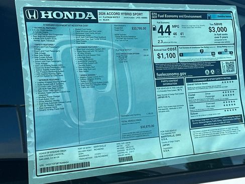 Used 2026 Honda Accord Sport image 31