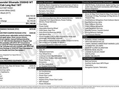 New 2025 Chevrolet Silverado 2500 W/T w/ WT Convenience Package image 5