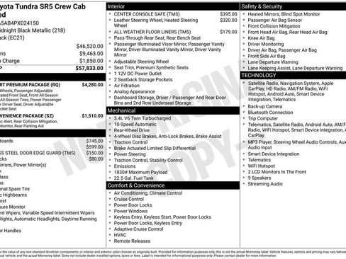 Used 2023 Toyota Tundra SR5 w/ TRD Sport Premium Package RWD image 15