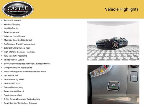 Used 2014 Chevrolet Corvette Stingray Convertible w/ 3LT Preferred Equipment Group RWD image 7
