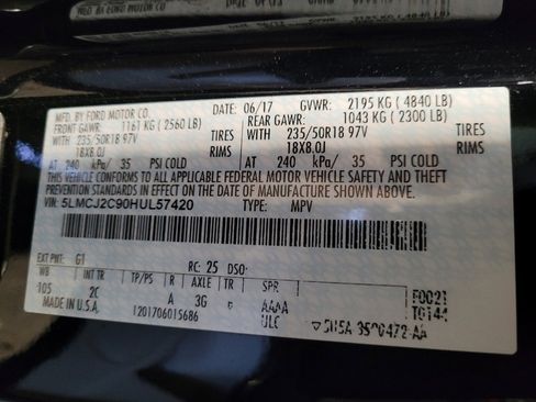 Used 2017 Lincoln MKC Select w/ Select Plus Package image 33