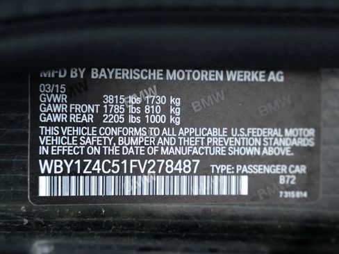 Used 2015 BMW i3 w/ Range Extender image 61