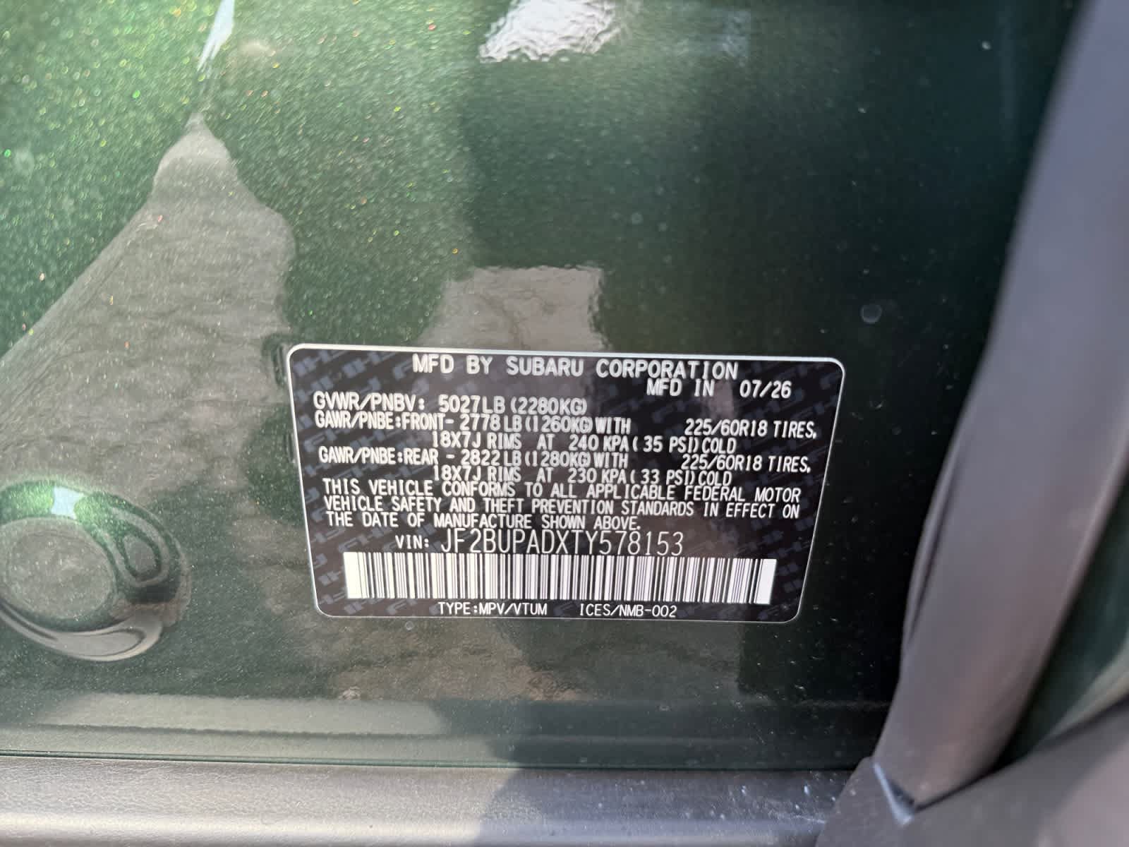 New 2026 Subaru Outback Premium AWD/4WD image 25