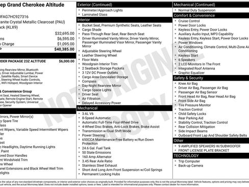 Used 2017 Jeep Grand Cherokee Altitude image 37