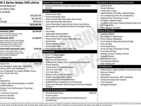 Certified 2023 BMW 330i xDrive Sedan w/ M Sport Package AWD/4WD image 6