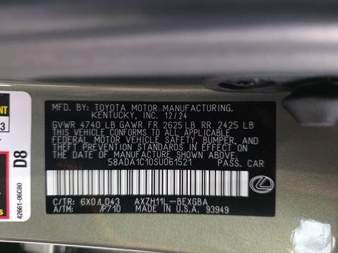 Certified 2025 Lexus ES 300h 300h w/ Premium Package image 34