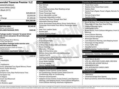 Used 2023 Chevrolet Traverse Premier w/ Redline Edition image 32