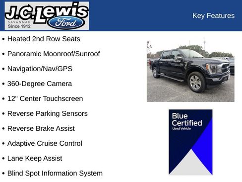 Certified 2023 Ford F150 Platinum w/ Equipment Group 701A High image 35