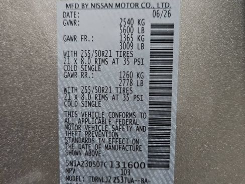 New 2026 Nissan Murano Platinum AWD/4WD image 29