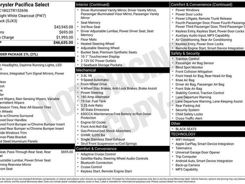 New 2026 Chrysler Pacifica Select image 5