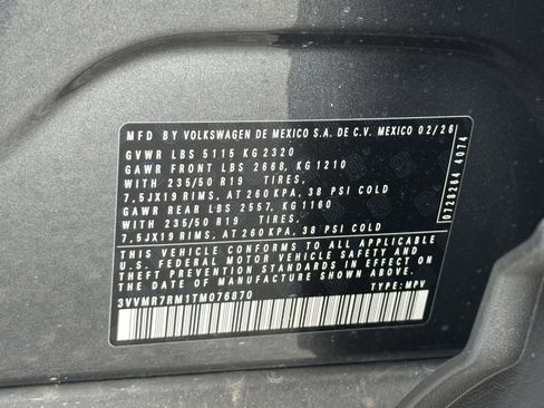 New 2026 Volkswagen Tiguan SE AWD/4WD image 16