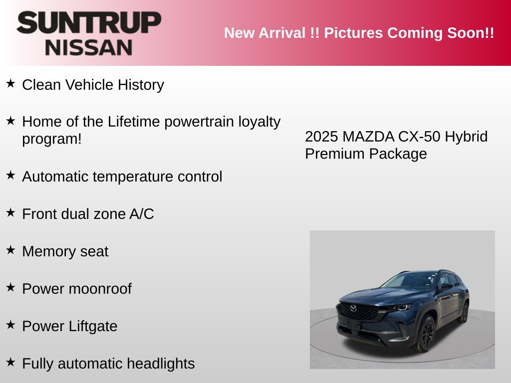 Used 2025 MAZDA CX-50 AWD 2.5 Hybrid w/ Premium Pkg image 5