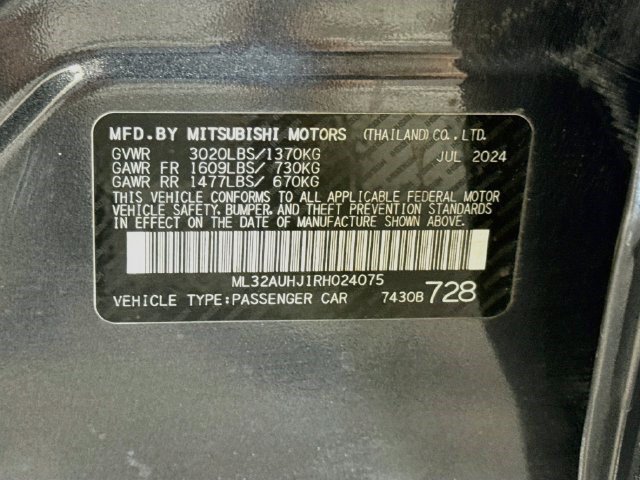 Used 2024 Mitsubishi Mirage ES FWD image 38