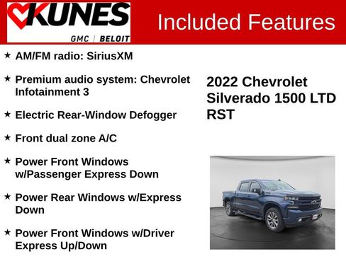 Used 2022 Chevrolet Silverado 1500 RST w/ Safety Package AWD/4WD image 3