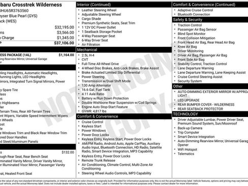 Used 2024 Subaru Crosstrek 2.5i Wilderness w/ Wilderness Package AWD/4WD image 39
