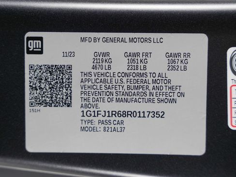 Used 2024 Chevrolet Camaro ZL1 RWD image 56