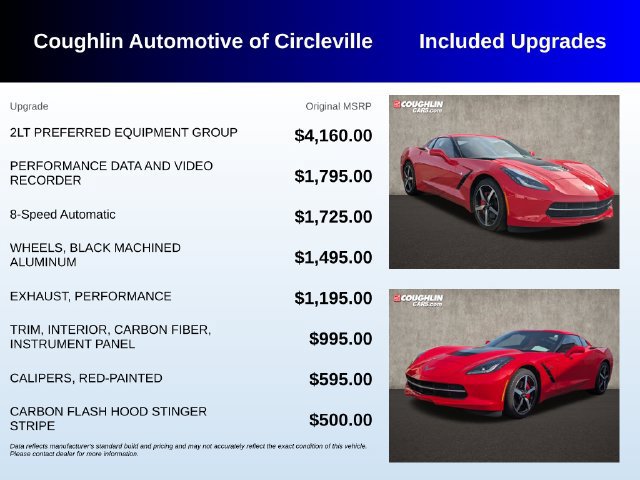 Used 2015 Chevrolet Corvette Stingray Coupe w/ 2LT Preferred Equipment Group RWD image 3
