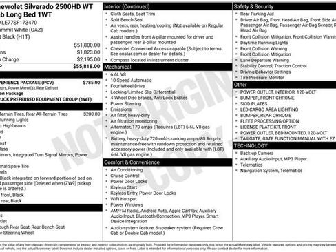 New 2025 Chevrolet Silverado 2500 W/T w/ WT Convenience Package AWD/4WD image 4