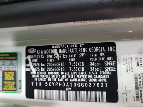 Used 2016 Kia Sorento EX w/ EX Premium Package AWD/4WD image 33