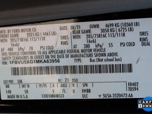 Used 2021 Ford Transit 350 XLT image 41