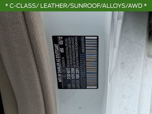 Used 2012 Mercedes-Benz C 300 4MATIC Sedan image 26