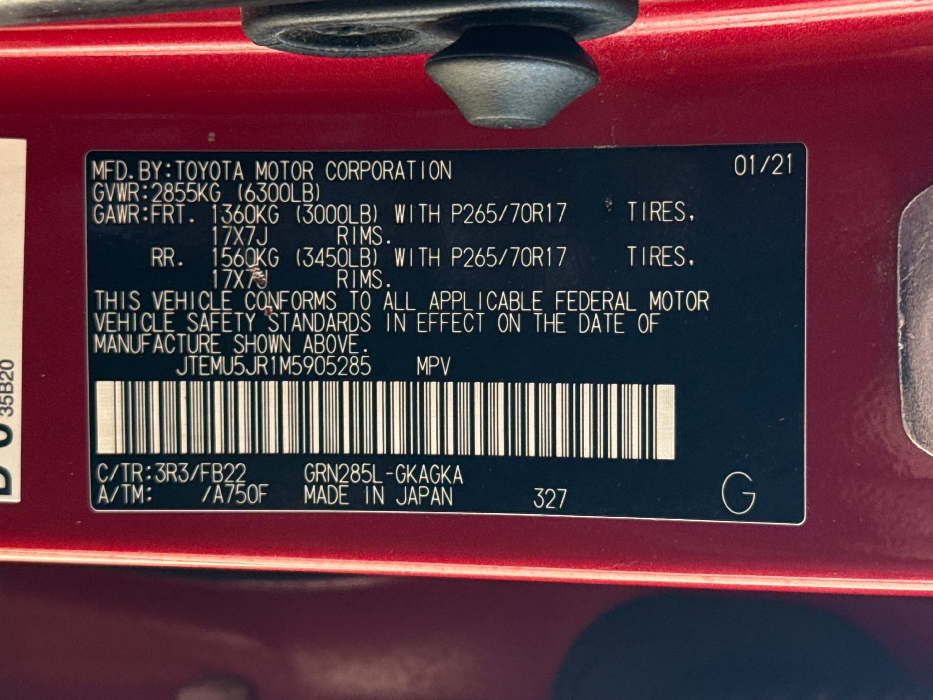 Used 2021 Toyota 4Runner SR5 AWD/4WD image 16