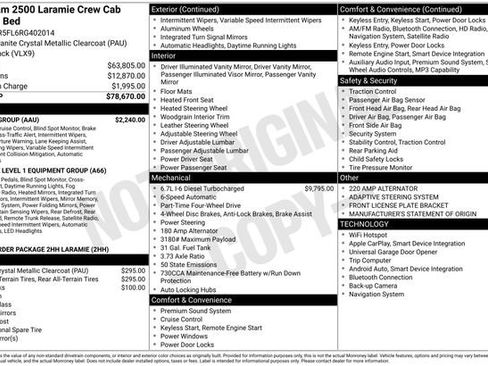 Used 2024 RAM 2500 Laramie w/ Safety Group image 33