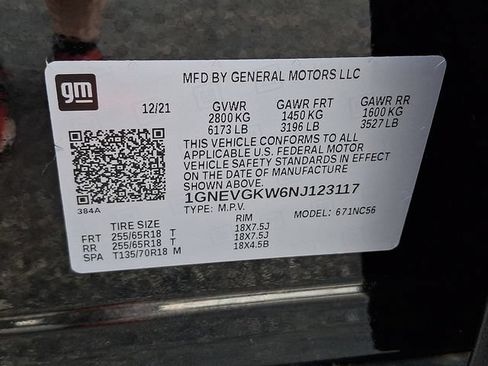 Certified 2022 Chevrolet Traverse LT AWD/4WD image 27