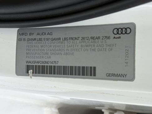 Used 2016 Audi A6 2.0T Premium Plus w/ Premium Plus Package AWD/4WD image 20