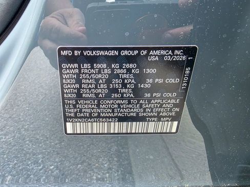 New 2026 Volkswagen Atlas SE AWD/4WD image 34