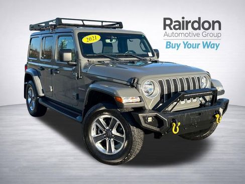 Used 2021 Jeep Wrangler Unlimited Sahara w/ Uconnect 4C Nav & Sound Group image 1