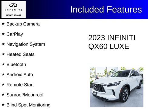 Certified 2023 INFINITI QX60 Luxe w/ Performance Audio Package AWD/4WD image 3