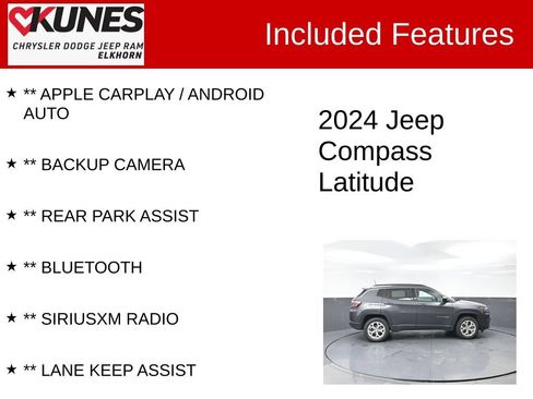 Used 2024 Jeep Compass Latitude AWD/4WD image 2