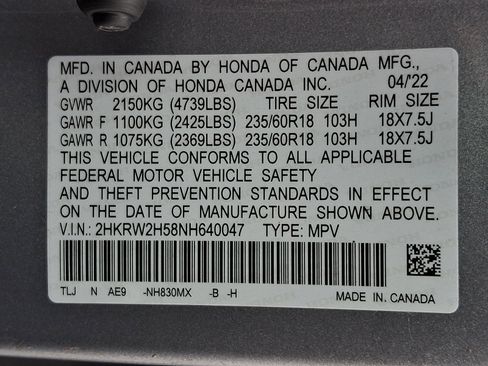 Certified 2022 Honda CR-V EX image 28