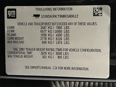 Used 2021 Chevrolet Tahoe RST w/ Luxury Package image 25