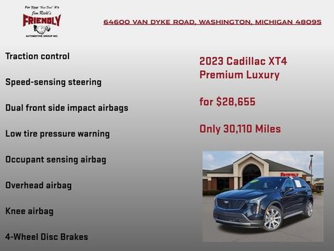Used 2023 Cadillac XT4 Premium Luxury w/ Cold Weather Package FWD image 30